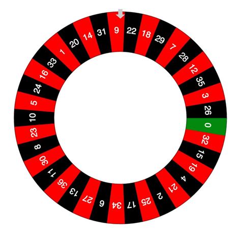 roulette numbers and colors